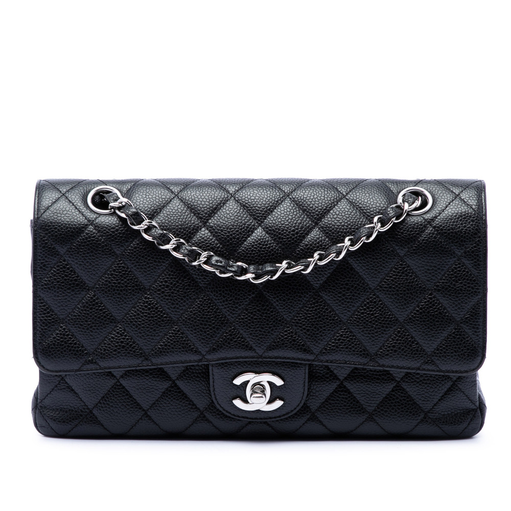 Pre-Loved Chanel Medium Classic Caviar Double Flap